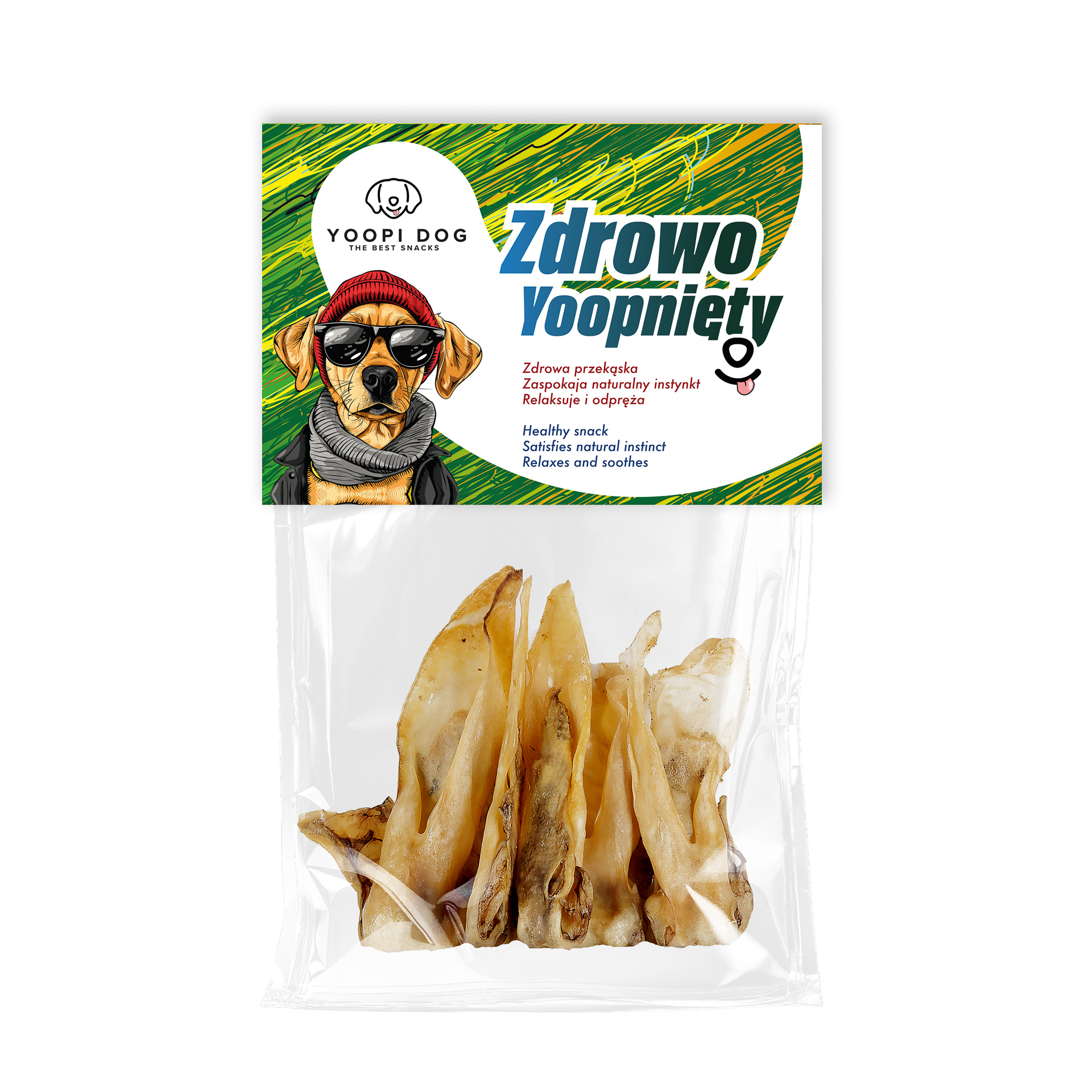 Ucho królika bez futra