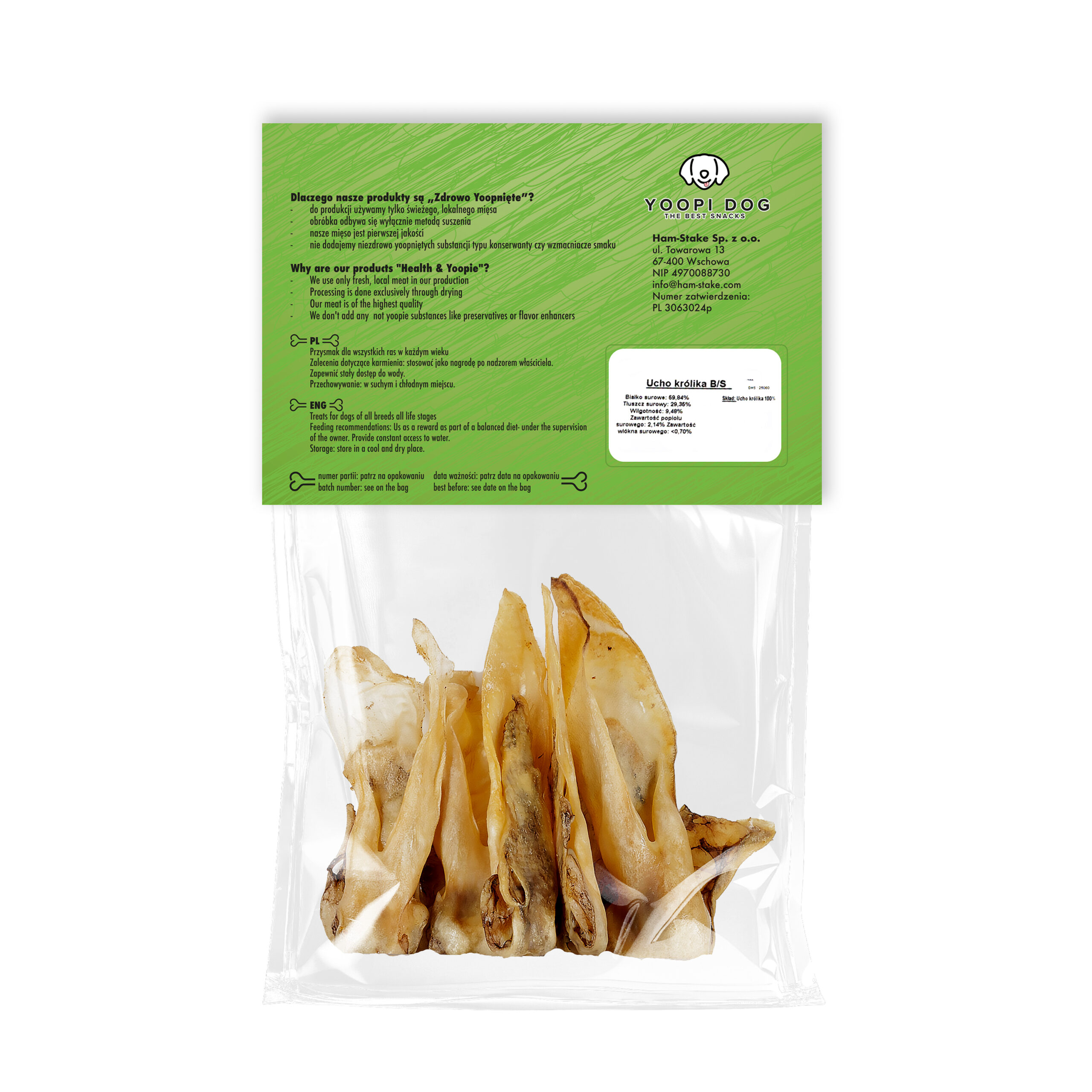 Ucho królika bez futra - obrazek 2